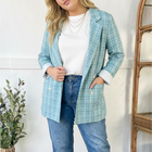 Mint To Be Plaid Blazer