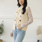 Sweetheart Stitch Embroidered Vest