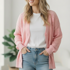 The Pink Daydream Netted Cardigan