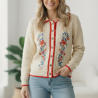Vintage Blooms Embroidered Cardigan
