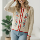 Vintage Blooms Embroidered Cardigan