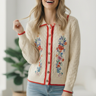 Vintage Blooms Embroidered Cardigan