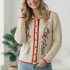 Vintage Blooms Embroidered Cardigan