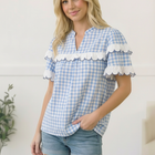 Sweet Meadow Cotton Gingham Top