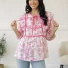Where is the Garden Party Tie Blouse