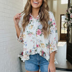 Home for the Weekend Floral Peplum Blouse
