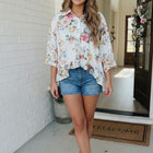 Home for the Weekend Floral Peplum Blouse