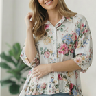 Home for the Weekend Floral Peplum Blouse