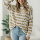 Daisy's for Days 3D Flower Long Sleeve Sweater
