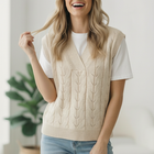 The Soft Breeze Cream Sweater Vest