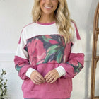 Rosy Garden Getaway Color Block Top
