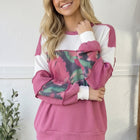 Rosy Garden Getaway Color Block Top