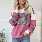 Rosy Garden Getaway Color Block Top