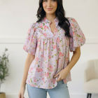 Painted Blossoms Posey Top