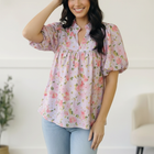 Painted Blossoms Posey Top