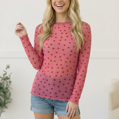 All Heart Mesh Top