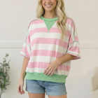 Pink Sugar Rush Colorblock Tee