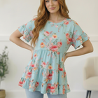 In the Mint Meadows Tiered Babydoll Top