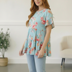 In the Mint Meadows Tiered Babydoll Top