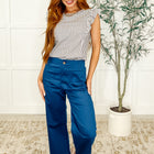 Heavily Invested Striped Ruffle Detail Top