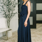 Hold Me Down Midi Dress in Navy