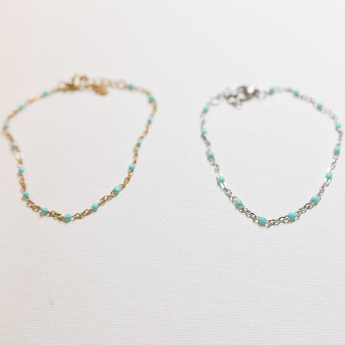 Turquoise Enamel Bracelet