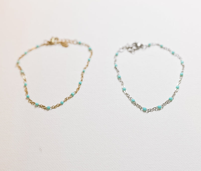 Turquoise Enamel Bracelet