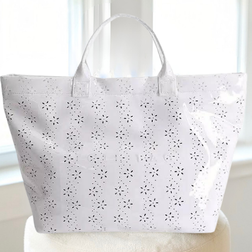 SC - White Eyelet TOTE BAG