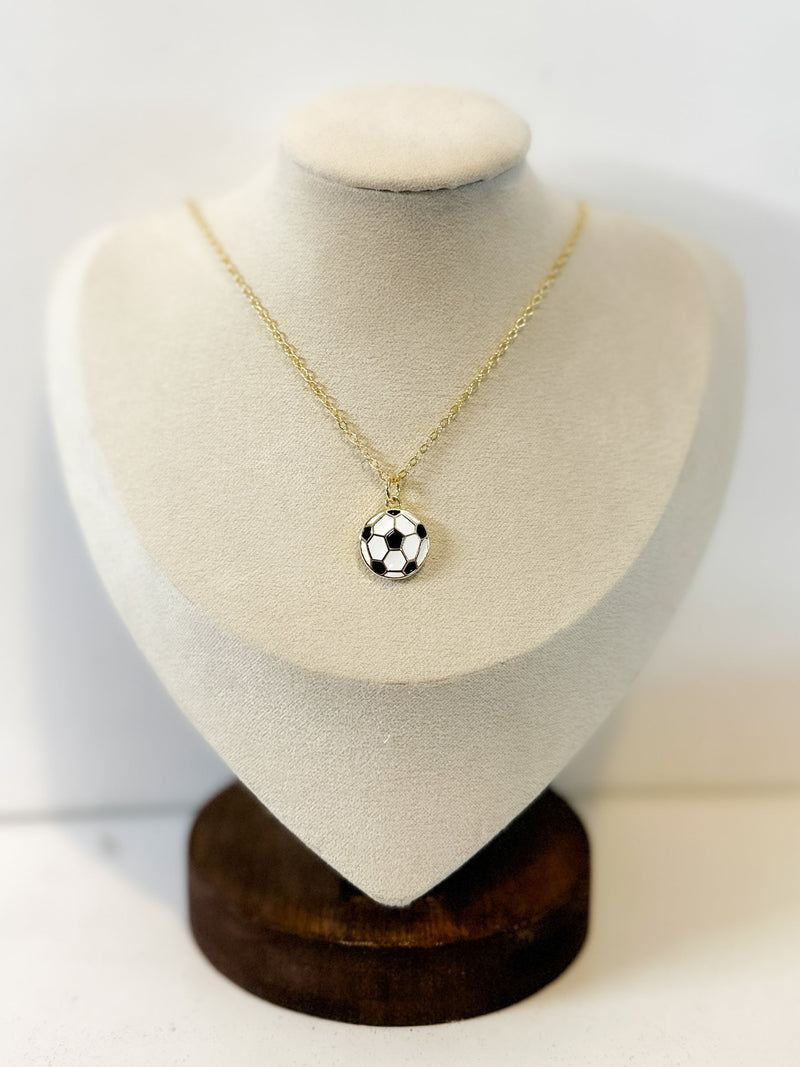 Golden Soccer Pendant