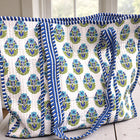 SC - Emma Blue and White Floral Tote Bag