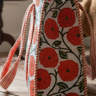 SC - ETA 8/24-9/7 Waylon Orange Floral Print Tote Bag