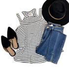 Two In One - Striped Tank
