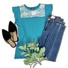Graced With Lace - Flutter Sleeve