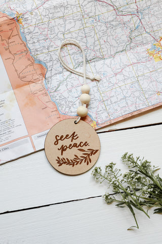 Seek Peace | Car Charm