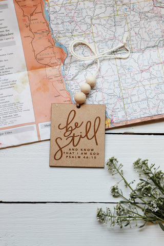Be Still & Know | Car Charm