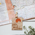 'Sunsets, Coffee and Great Adventure' Car Charm