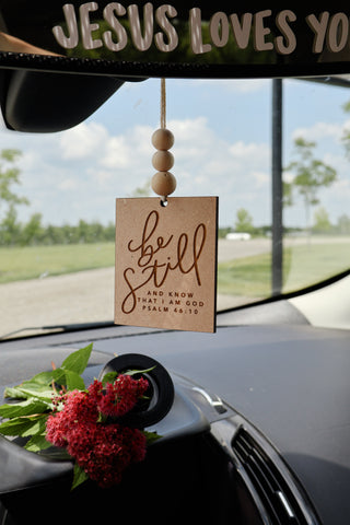 Be Still & Know | Car Charm