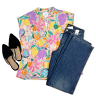 Fruity Florals Sleeveless Top