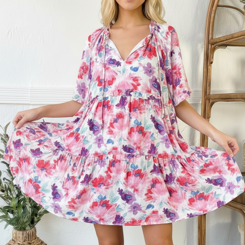 Petal Parade Tiered Dress