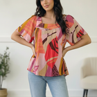 Art Walk Print Blouse