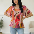 Art Walk Print Blouse