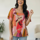 Art Walk Print Blouse