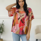 Art Walk Print Blouse