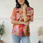 Art Walk Print Blouse