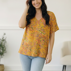 Sunlit Meadow Floral Top