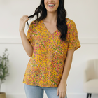 Sunlit Meadow Floral Top