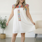 Fiesta Bloom Embroidered Dress