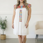 Fiesta Bloom Embroidered Dress
