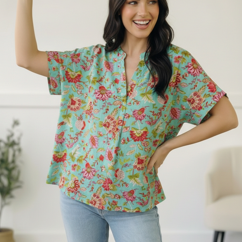 Jade Garden Easy Does it Blouse