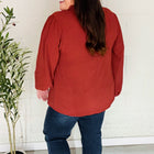Feeling Femme Burgundy Frilled Edge V Neck Tie Top